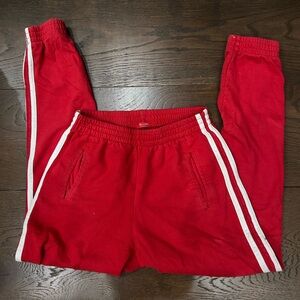 Brandy Melville red sweatpants💋💋💋🍒🍒🍒